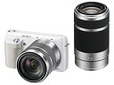 【中古】(非常に良い)ソニー デジタル一眼カメラ「NEX-F3」ダブルレンズキット(ホワイト)SONY NEX-F3 NEX-F3Y-W