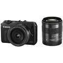 【中古】Canon ミラーレス一眼カメラ EOS M ダブルレンズキット EF-M18-55mm F3.5-5.6 IS STM/EF-M22mm F2 STM