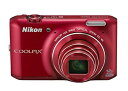 【中古】(非常に良い)Nikon デジタルカメラ COOLPIX S6400 タッチパネル液晶 光学12倍ズーム グロッシーレッド S6400RD