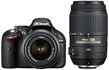 【中古】(非常に良い)Nikon デジタル一眼レフカメラ D5200 ダブルズームキット AF-S DX NIKKOR 18-55mm f/3.5-5.6G VR/ AF-S DX NIKKOR 55-300mm f/4.5-5.6G ED VR ブ