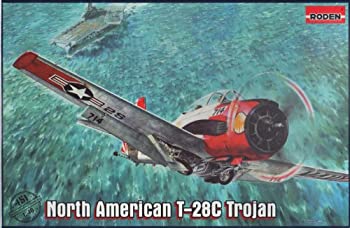 【中古】ローデン 1/48 ノースアメリカン T-28Cトロージャン 米海軍艦上練習機【451】
