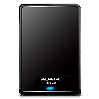 【中古】(非常に良い)ADATA HV620 USB3.0 TV録画対応 2.5インチポータブルHDD 1TB ブラック AHV620-1TU3-CBK