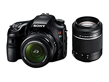 【中古】SONY ミラーレス一眼 α65 ダブルズームレンズキット DT 18-55mm F3.5-5.6 SAM II＋DT 55-200mm F4-5.6