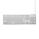 【中古】(非常に良い)エレコム キーボード 有線 メンブレン 1000万回高耐久 ホワイト TK-FCM062WH