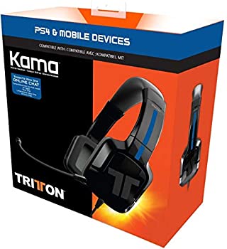 (非常に良い)TRITTON Kama Stereo Headset Black カマ ステレオ ヘッドセット ブラック (MCS-KAM-SHS-BKZ) (PlayStation 4 ／ PlayStation Vita ／ 3.5mm ステ