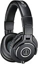 【中古】audio-technica プロフェッショナルモニターヘッドホン ブラック レギュラー ATH-M40x