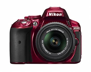 【中古】Nikon デジタル一眼レフカメラ D5300 18-55mm VR II レンズキット レッド 2400万画素 3.2型液晶 D5300LK18-55