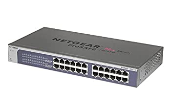 (非常に良い)NETGEAR ラックマウント型 アンマネージプラス スイッチングハブ JGS524E ギガビット 24ポート VLAN QoS 静音ファンレス 省電力