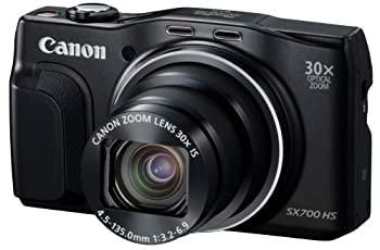 【中古】Canon デジタルカメラ Power Shot SX700 HS ブラック 光学30倍ズーム PSSX700HS(BK)