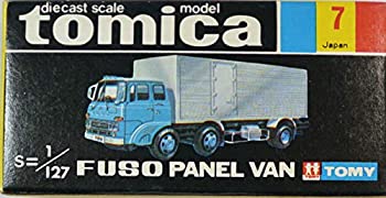 【中古】トミカ　黒箱　7　　ふそう　パネルバン　1/127　日本製　箱のサムネイル