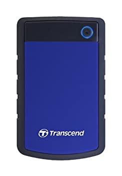 【中古】Transcend USB3.0 ポータブルHDD StoreJet2.5 1TB TS1TSJ25H3B(ブルー)