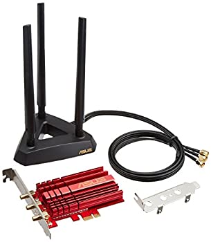 【中古】(非常に良い)ASUS 11ac/n/g/b対応 1300Mbps高速無線アダプタ PCE-AC68