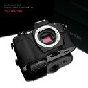 【中古】(非常に良い)Gariz本革xs-chem10bkカメラメタルHalf Case for Olympus OMD em10ブラック