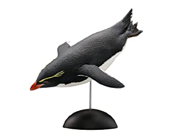 【中古】(非常に良い)海洋堂 アクアテイルズ イワトビペンギン 約90mm ポリストーン製 塗装済み完成品フィギュア 1-004