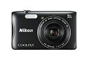 【中古】(非常に良い)Nikon デジタルカメラ COOLPIX S3700 ブラック 光学8倍ズーム 2005万画素 S3700BK