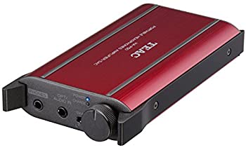 【中古】(非常に良い)TEAC HA-P50-R ポータブルヘッドホンアンプ DAC搭載 ハイレゾ音源対応 レッド