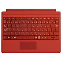 【中古】(未使用品)マイクロソフト Surface 3 Type Cover ブライトレッド A7Z-00070