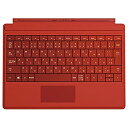 【中古】マイクロソフト Surface 3 Type Cover ブライトレッド A7Z-00070