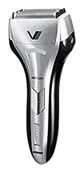 【中古】(非常に良い)IZUMI 【約4週間充電不要&本体丸洗い&100-240V対応】 VIDAN 往復式シェーバー 4枚刃 シルバー IZF-V55S