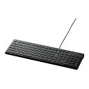 【中古】iBUFFALO USB接続 有線スタイリッシュキーボード ブラック BSKBU15BK(2)