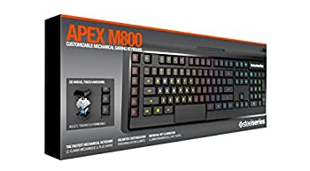 【中古】(非常に良い)SteelSeries Apex M800 Mechanical Gaming Keyboard JP 日本語配列ゲーミングキーボード 64179