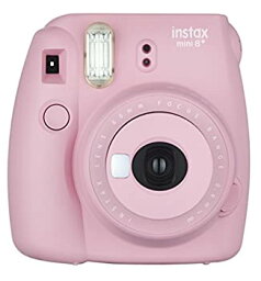 【中古】FUJIFILM インスタントカメラ チェキ instax mini8プラス 接写レンズ・純正ハンドストラップ付き ストロベリー INS MINI 8P