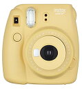 【中古】FUJIFILM インスタントカメラ チェキ instax mini8プラス 接写レンズ・純正ハンドストラップ付き ハニー INS MINI 8P HONEY