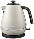 【中古】(非常に良い)デロンギ(DeLonghi) ?ディスティンタコレクション 電気ケトル ピュアホワイト 1.0L KBI1200J-W