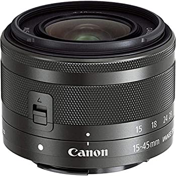 【中古】Canon 標準ズームレンズ EF-M15-45mm F3.5-6.3IS STM(グラファイト) ミラーレス一眼対応 EF-M15-45ISSTM