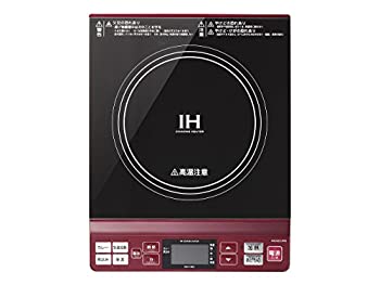 【中古】コイズミ IHクッキングヒーター レッド KIH-1402／R