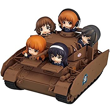 【中古】ねんどろいどもあ 号戦車 D型改 (H型仕様) 全長約16cm＋ねんどろいどぷち あんこうチーム 約6cm 西住みほ 秋山優花里 武部沙織 五十鈴華 冷