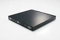 【中古】(未使用品)ロジテック DVDドライブ 外付け USB3.0 書き込みソフト付属 9.5mm薄型ドライブ ブラック LDR-PUD8U3LBK