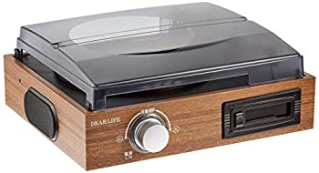 Av Components - 【中古】PIF 再生専用・簡単レコード／カセットプレーヤー(ブラウン)DEAR LIFE TC-610 TC-610