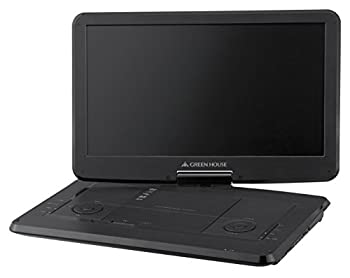 【中古】(非常に良い)グリーンハウス 15.6型ワイド液晶(1366×768)搭載 フルセグTV内蔵 ポータブルDVDプレーヤー GH-PDV15VT-BK