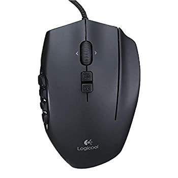 【中古】(非常に良い)Logicool G ゲーミングマウス G600t ブラック usb 有線 MMO ゲームマウス 20個 多ボタン RGB G600 国内正規品