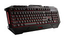 【中古】(非常に良い)ASUS 耐久性が高く防滴仕様のマクロ機能搭載英語配列 CERBERUSシリーズ ゲームキーボード CERBERUS KEYBOARD