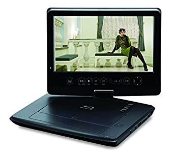 【中古】(非常に良い)グリーンハウス 10.1型ワイドTFT液晶(LED) ポータブル ブルーレイプレーヤー GH-PBD10D-BK