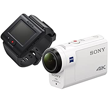 【中古】(非常に良い)ソニー SONY ウエアラブルカメラ アクションカム 4K+空間光学ブレ補正搭載モデル(FDR-X3000R) ライブビューリモコンキット