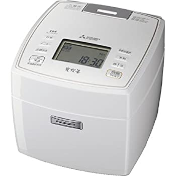 【中古】三菱電機 IHジャー炊飯器 備長炭炭炊釜 5.5合炊き ピュアホワイト NJ-VV107-W