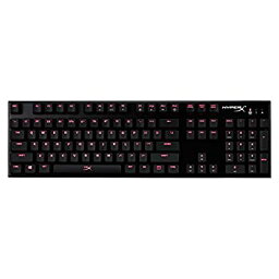 【中古】(非常に良い)HyperX Alloy FPS ゲーミングキーボード 青軸 FPSゲーム向け USB充電ポート LEDバックライト HX-KB1BL1-NA／A3