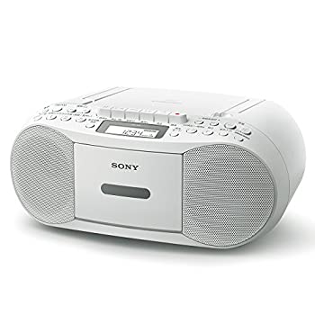 【中古】(未使用品)ソニー SONY CDラジカセ レコーダー CFD-S70 : FM／AM／ワイドFM対応 録音可能 ホワイト CFD-S70 W