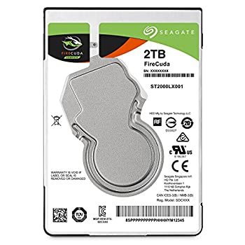 【中古】Seagate FireCuda 2.5 2TB SSHD 内蔵ハードディスク 6Gb／s MLC／8GB 5400rpm ゲーム用 PS4 動作確認済み ST2000LX001