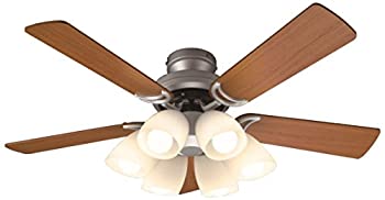 【中古】オーデリック LEDシーリングファン(LED電球一般形8.6W×6・光色切替調光) 5枚羽根(リバーシブル) リモコン付き SH9073LDR W