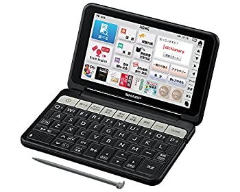 【中古】(未使用品)シャープ カラ—電子辞書 Brain 高校生モデル ブラック系 PW-SH4-B