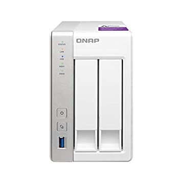 楽天COCOHOUSE【中古】（非常に良い）QNAP（キューナップ） TS-231P 専用OS QTS搭載 デュアルコア1.7GHz CPU 1GBメモリ 2ベイ ホーム&SOHO向け スナップショット機能対応 NAS