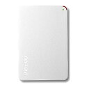 【中古】(非常に良い)BUFFALO 2.5インチ(ポータブル) 外付けHDD 500GB ホワイト HD-PCF500U3-WE