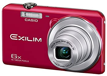 【中古】(非常に良い)CASIO デジタルカメラ EXILIM 広角26mm 光学6倍ズーム EX-ZS29RD レッド