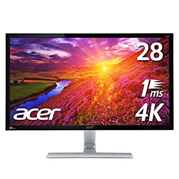 【中古】(非常に良い)Acer 4K モニター ディスプレイ RT280Kbmjdpx 28インチ 3840x2160/TN/1ms/スピーカー内蔵/HDMI端子対応