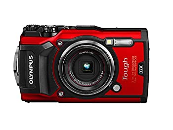 楽天COCOHOUSE【中古】（非常に良い）OLYMPUS デジタルカメラ Tough TG-5 レッド 1200万画素CMOS F2.0 15m 防水 100kgf耐荷重 GPS+電子コンパス&内蔵Wi-Fi TG-5 RED