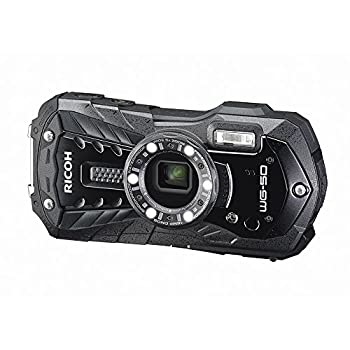 【中古】(未使用品)RICOH 防水デジタルカメラ RICOH WG-50 ブラック 防水14m耐ショック1.6m耐寒-10度 R..